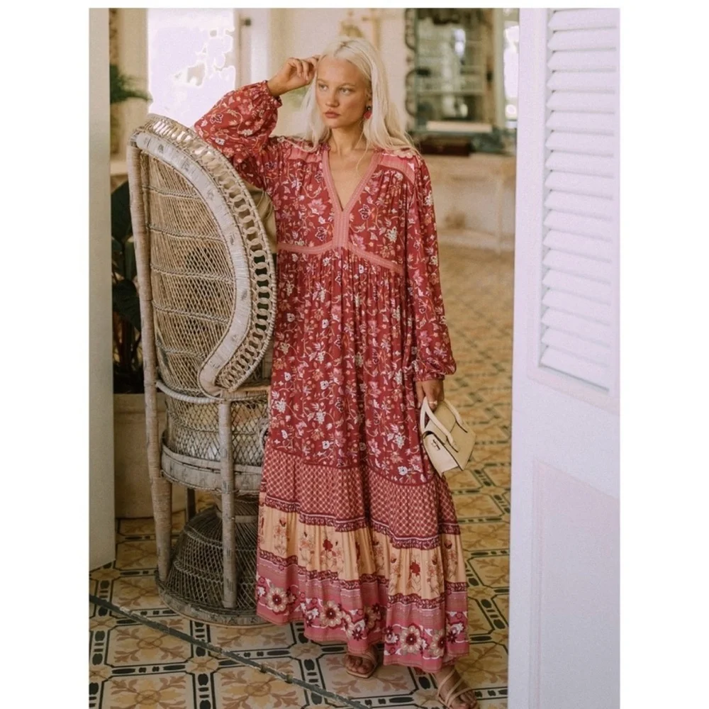 Spell | Dresses | Spell And The Gypsy Collective Portobello Road Gown Wine  | Poshmark